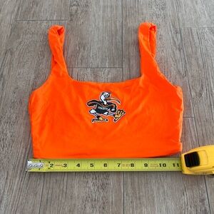 Custom U Miami Hurricanes Crop Top small